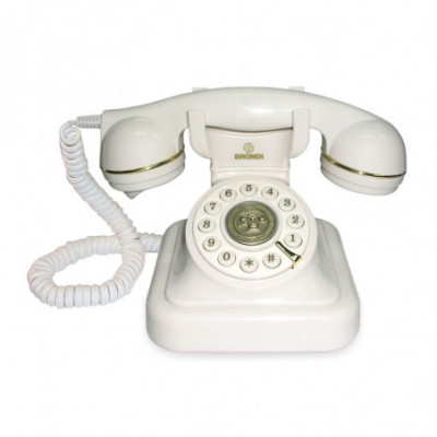 BRONDI VINTAGE 20 (BIANCO) - TELEFONO CORDED - DESIGN RETRO''