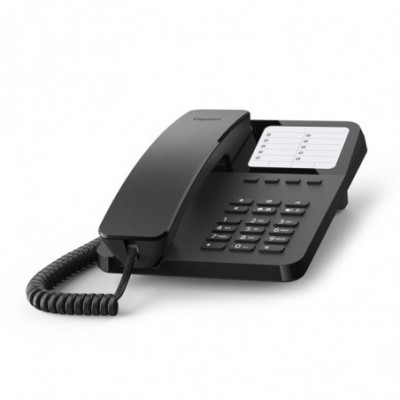 GIGASET DESK 400 (NERO) - TELEFONO CORDED - COMPATIBILE CENTRALINI TELEFONICI E APPARECCHI ACUSTICI