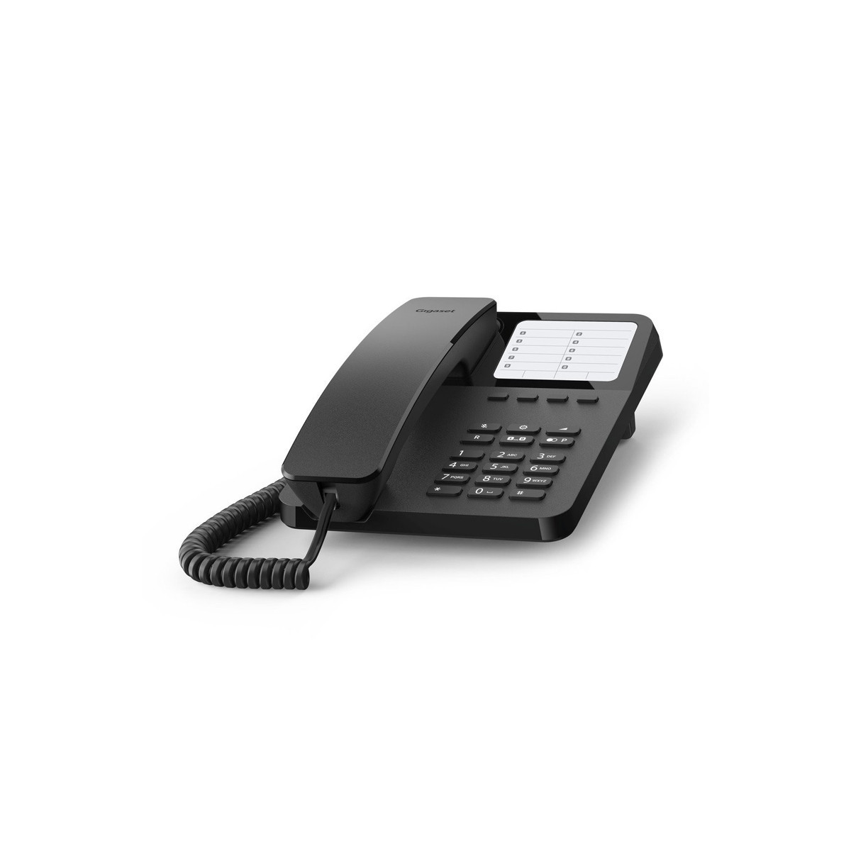 GIGASET DESK 400 (NERO) - TELEFONO CORDED - COMPATIBILE CENTRALINI TELEFONICI E APPARECCHI ACUSTICI