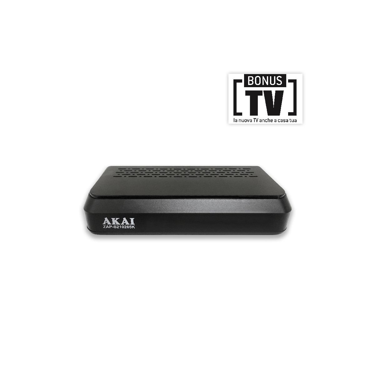 AKAI ZAP-S210265K - DECODER COMBO DVB-S2 + DVB-T2 HD - MAIN10 - H265 HEVC - USB - LAN - HDMI