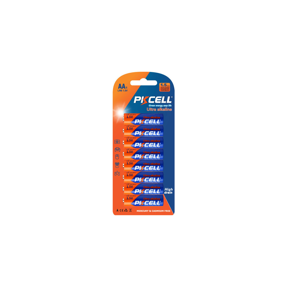 BLISTER 8 STILO PKCELL AA LR6 ULTRA ALCALINE