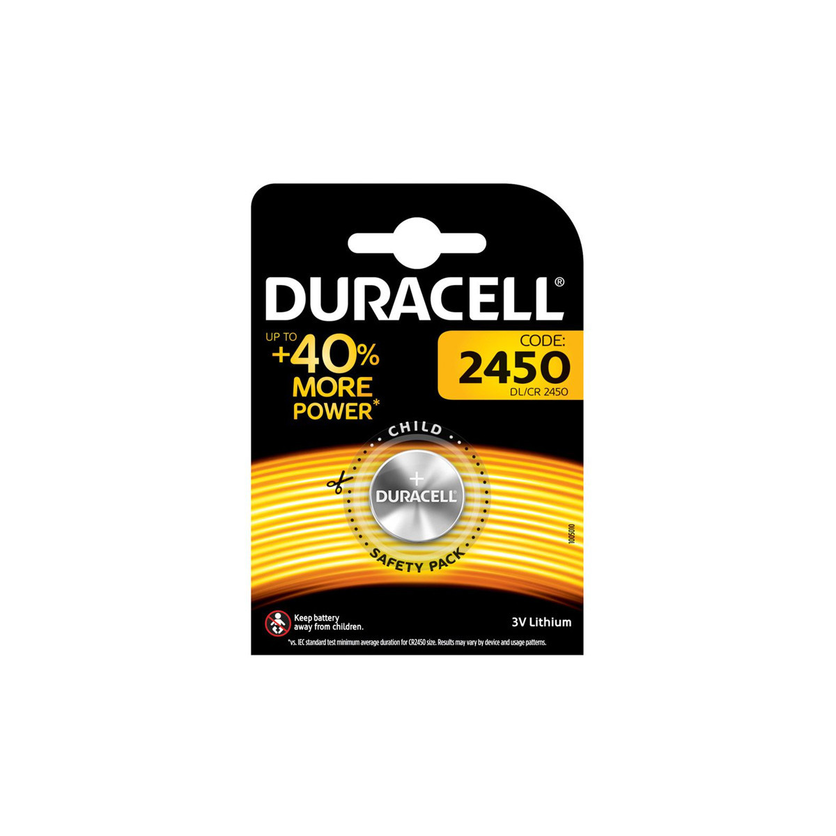 DURACELL CR2450 BLISTER 1 BATTERIA