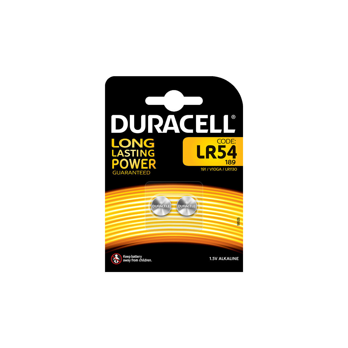 DURACELL LR54 BLISTER 2 BATTERIE