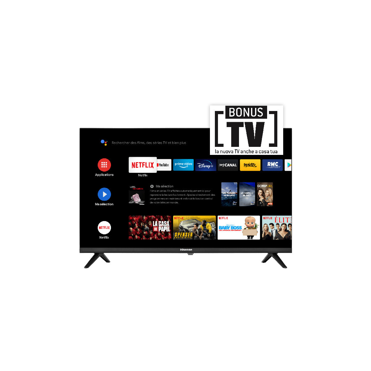 HISENSE 32A5700FA - 32 SMART TV LED HD - BLACK - GARANZIA ITALIA