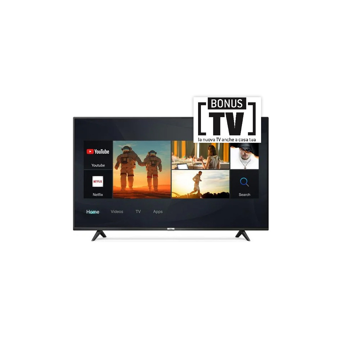 TCL 43P610 - 43 SMART TV LED 4K - BLACK - IT