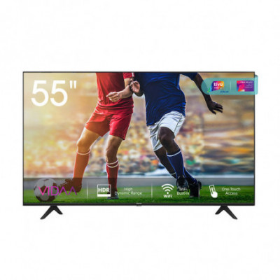 HISENSE 55A7140F - 55 SMART TV LED 4K - CONTROLLO VOCALE - TIVUSAT - BLACK - IT