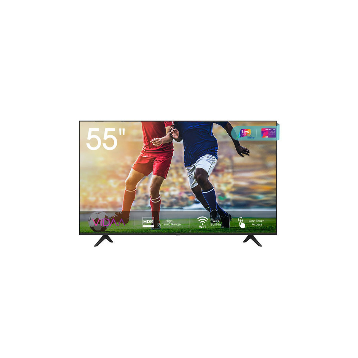 HISENSE 55A7140F - 55 SMART TV LED 4K - CONTROLLO VOCALE - TIVUSAT - BLACK - IT