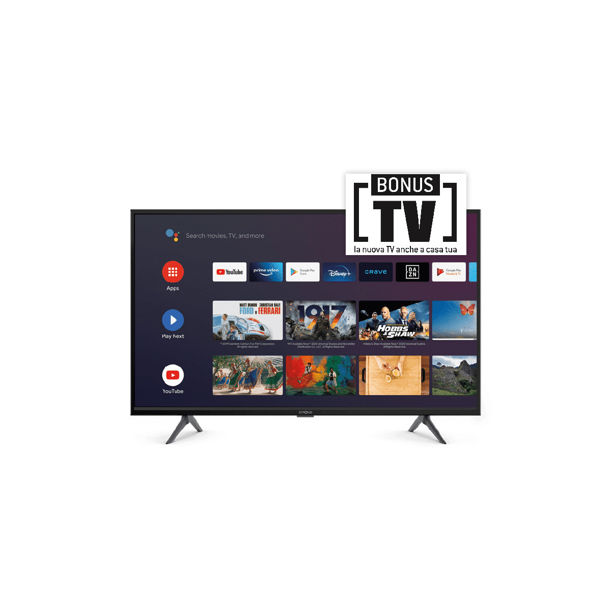 STRONG SRT32HC5433/U - 32 ANDROID TV LED HD  - BLACK - IT