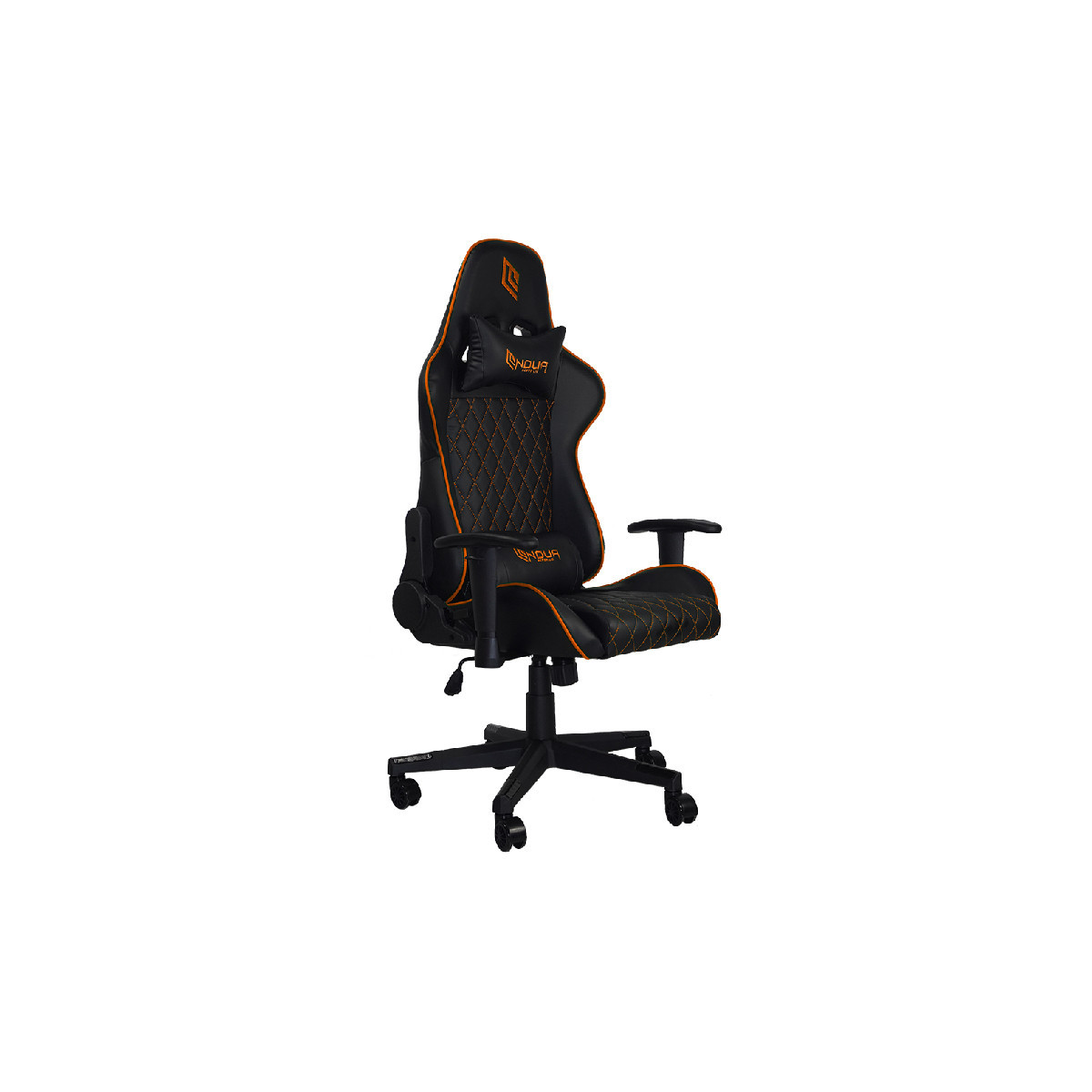 NOUA KUI K7 - SEDIA GAMING BLACK/ORANGE - BRACCCIOLI 2D - SCHIENALE RECLINABILE