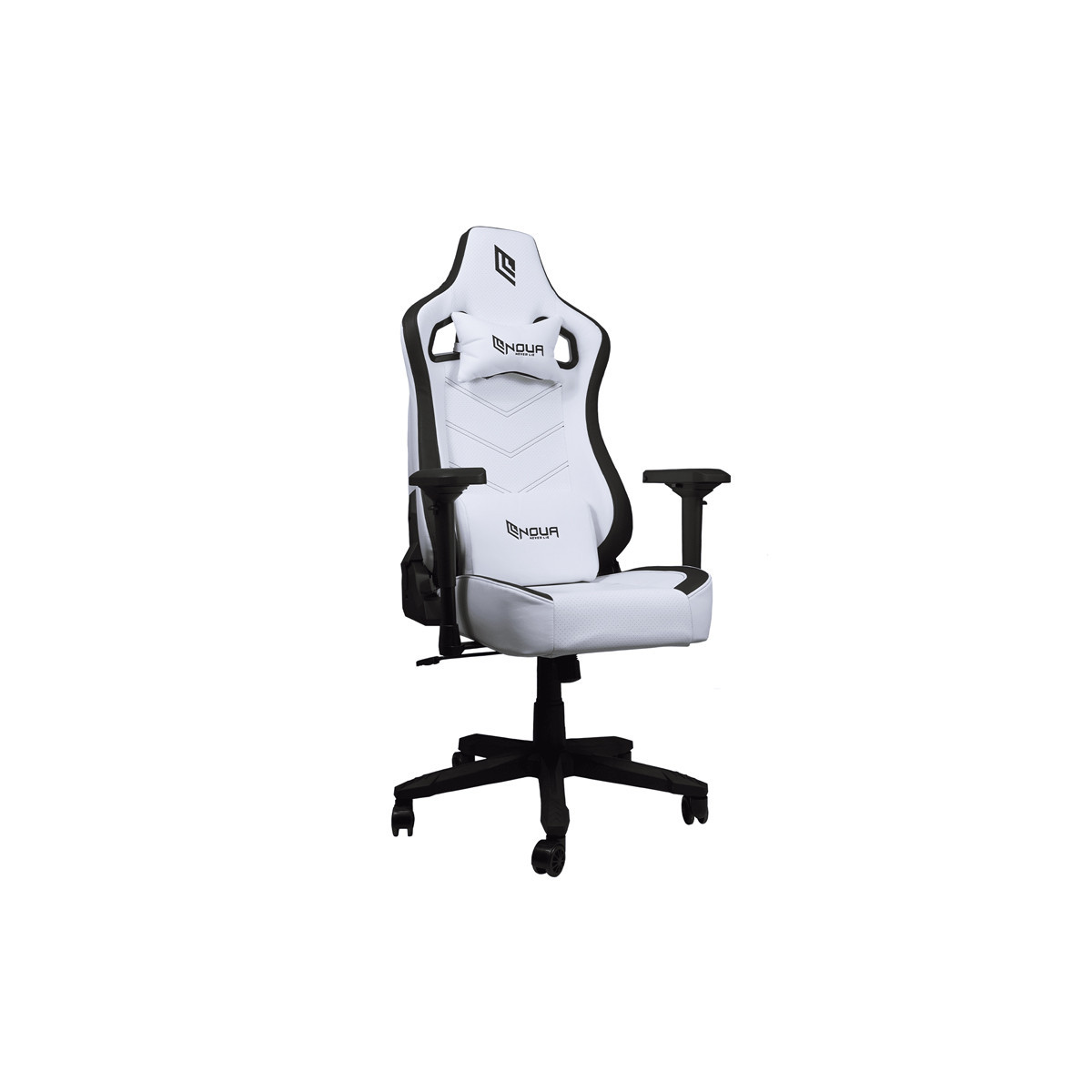 NOUA LOU L7 (BIANCO) - SEDIA GAMING - BRACCIOLI 4D REGOLABILI - SCHIENALE RECLINABILE