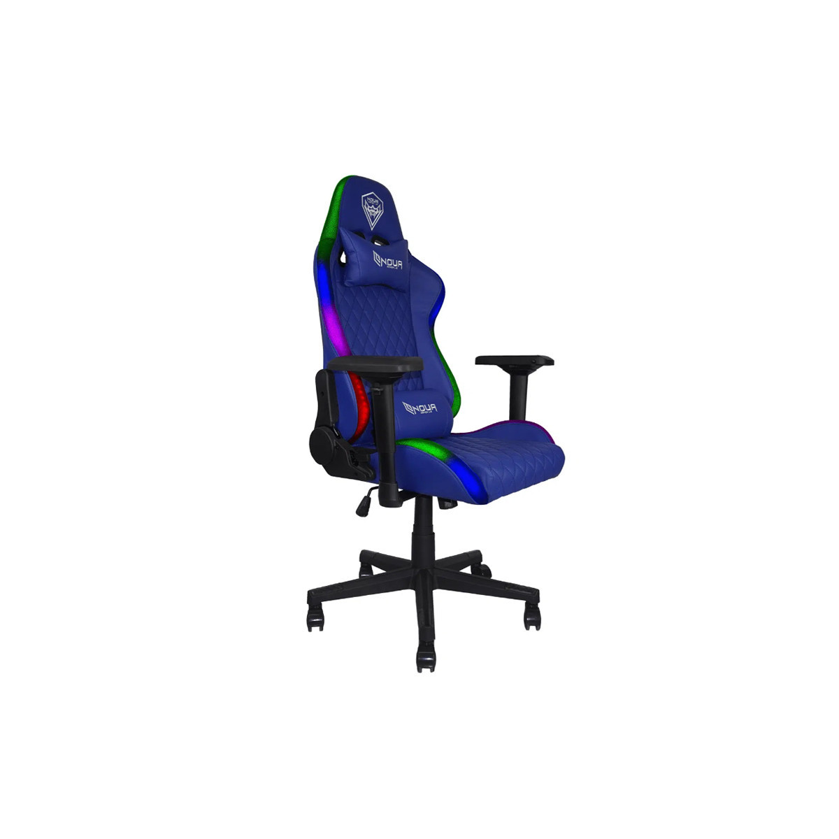 NOUA MAO M9 BLU RGB - SEDIA GAMING - BRACCIOLI 4D - SCHIENALE RECLINABILE