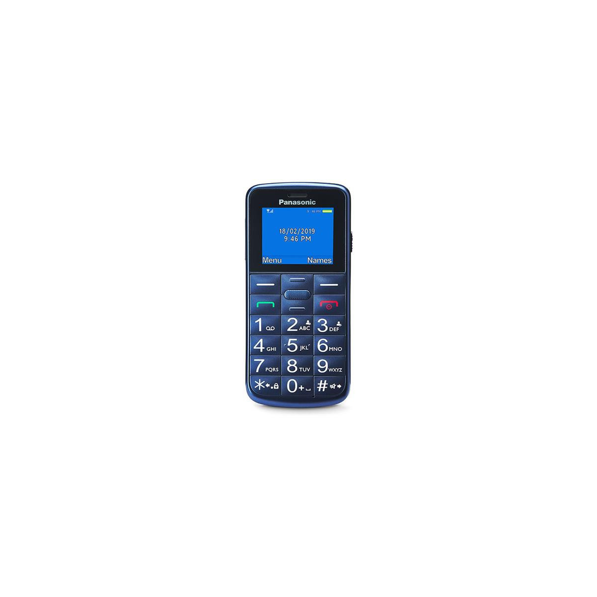 PANASONIC KX-TU110 (BLUE) - TELEFONO CELLULARE - TASTI GRANDI - RESISTENTE AGLI URTI - TASTO SOS - TORCIA LED - ITALIA