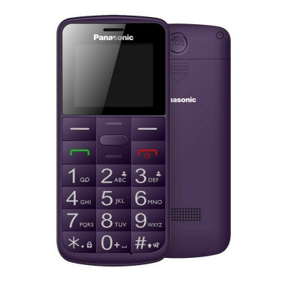 PANASONIC KX-TU110 (VIOLA) - TELEFONO CELLULARE - TASTI GRANDI - RESISTENTE AGLI URTI - TASTO SOS - TORCIA LED - ITALIA