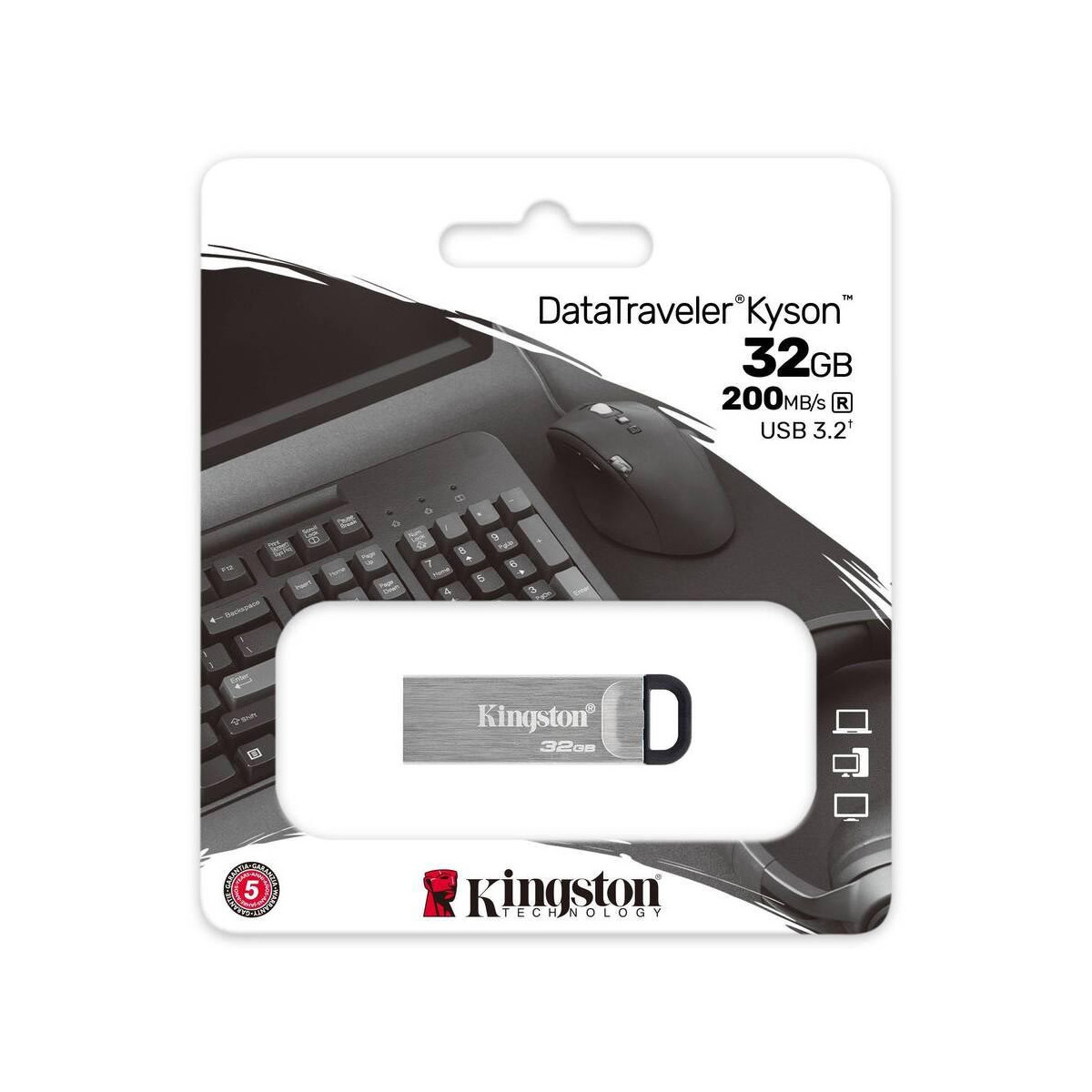 KINGSTON DATATRAVELER KYSON 32GB (DTKN/32GB) - PEN DRIVE 32GB USB-A 3.2