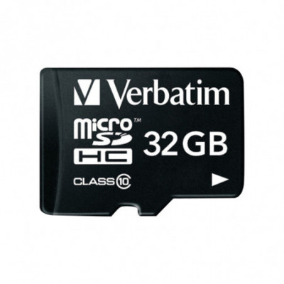 VERBATIM 32GB MICRO SD - CLASSE 10