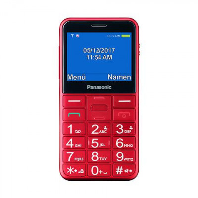 PANASONIC KX-TU150 (ROSSO) - TELEFONO CELLULARE - TASTI GRANDI - COMPATIBILE CON APPARECCHI ACUSTICI -  ITALIA