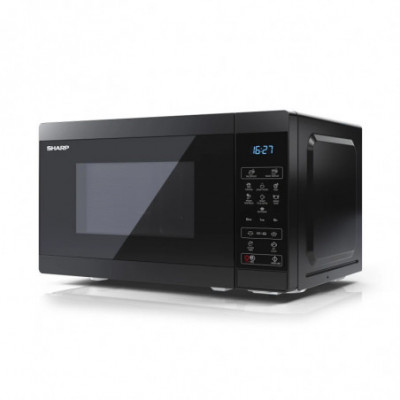 SHARP YC-MS02E-B - FORNO A MICROONDE 20L - 800W - CONTROLLO DIGITALE - 11 LIVELLI DI POTENZA - NERO TOTALE