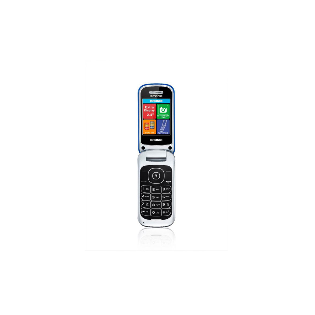 BRONDI STONE (BLU) - TELEFONO CELLULARE SENIOR