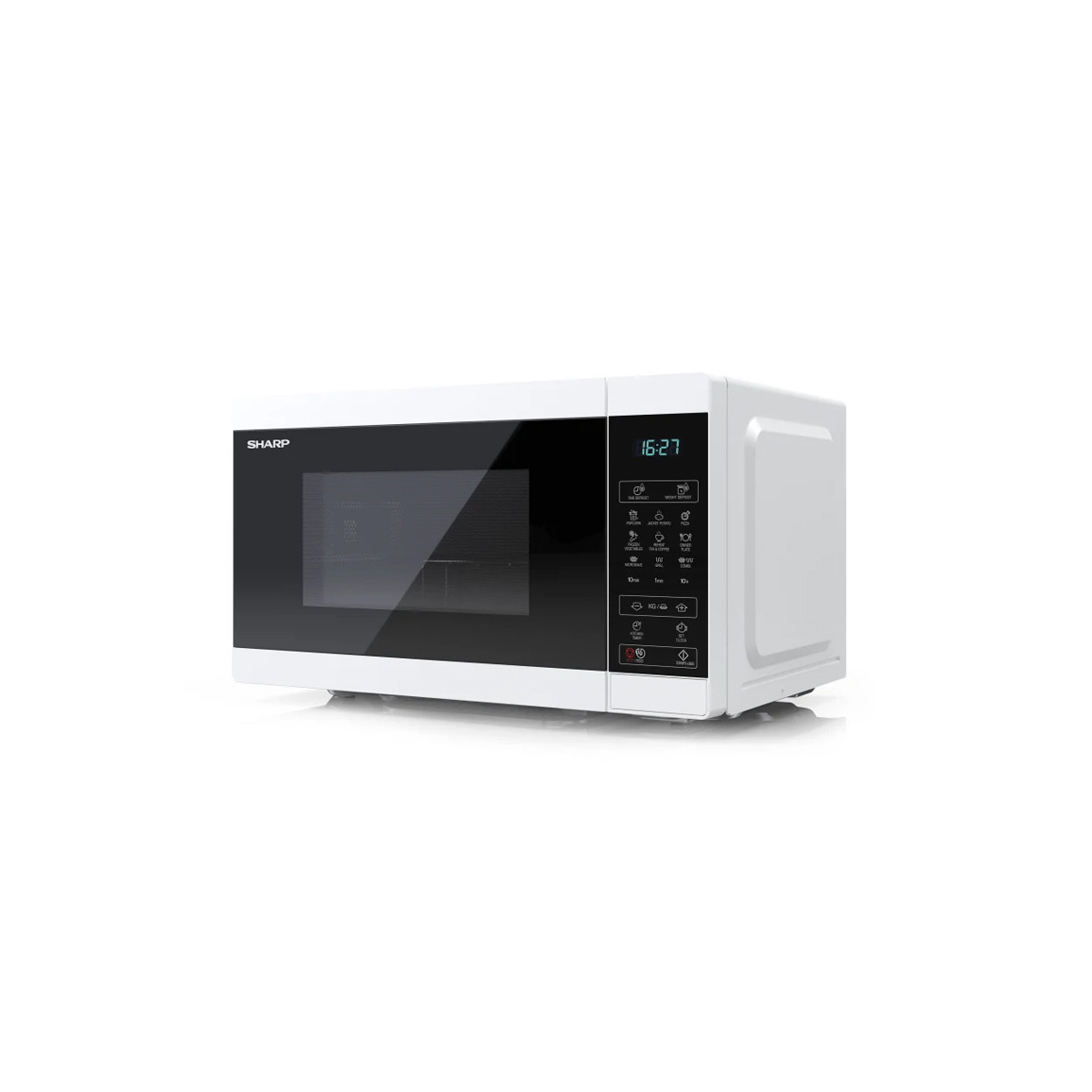 SHARP YC-MG02E-W - FORNO A MICROONDE 20LT - 800W - CONTROLLO DIGITALE - GRILL - 11 LIVELLI DI POTENZA - BIANCO