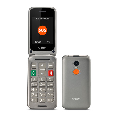 GIGASET GL590 (GRIGIO) - TELEFONO CELLULARE SENIOR CLAMSHELL