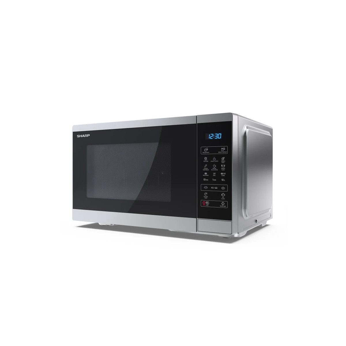 SHARP YC-MG252AE-S - FORNO A MICROONDE 25L - 900W - CONTROLLO DIGITALE - GRILL - 11 LIVELLI DI POTENZA - BLACK/SILVER