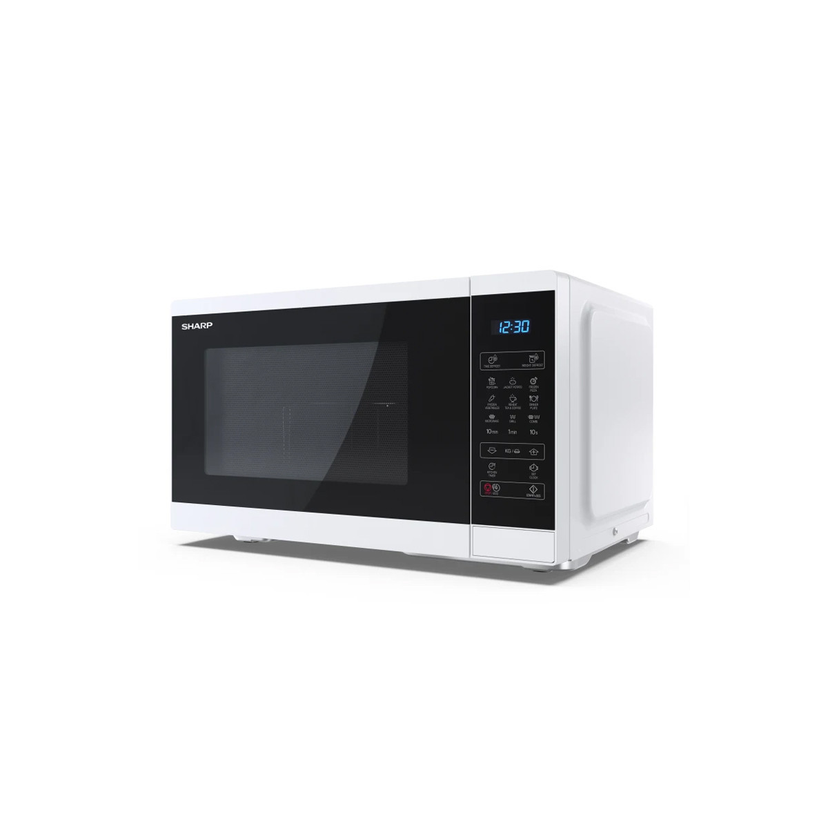 SHARP YC-MG252AE-W - FORNO A MICROONDE 25L - 900W - CONTROLLO DIGITALE - GRILL - 11 LIVELLI DI POTENZA - FULL WHITE