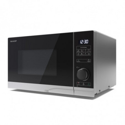 SHARP YC-PS234AE-S - FORNO A MICROONDE 23LT - 900W - CONTROLLO DIGITALE - 11 LIVELLI DI POTENZA - BLACK/SILVER