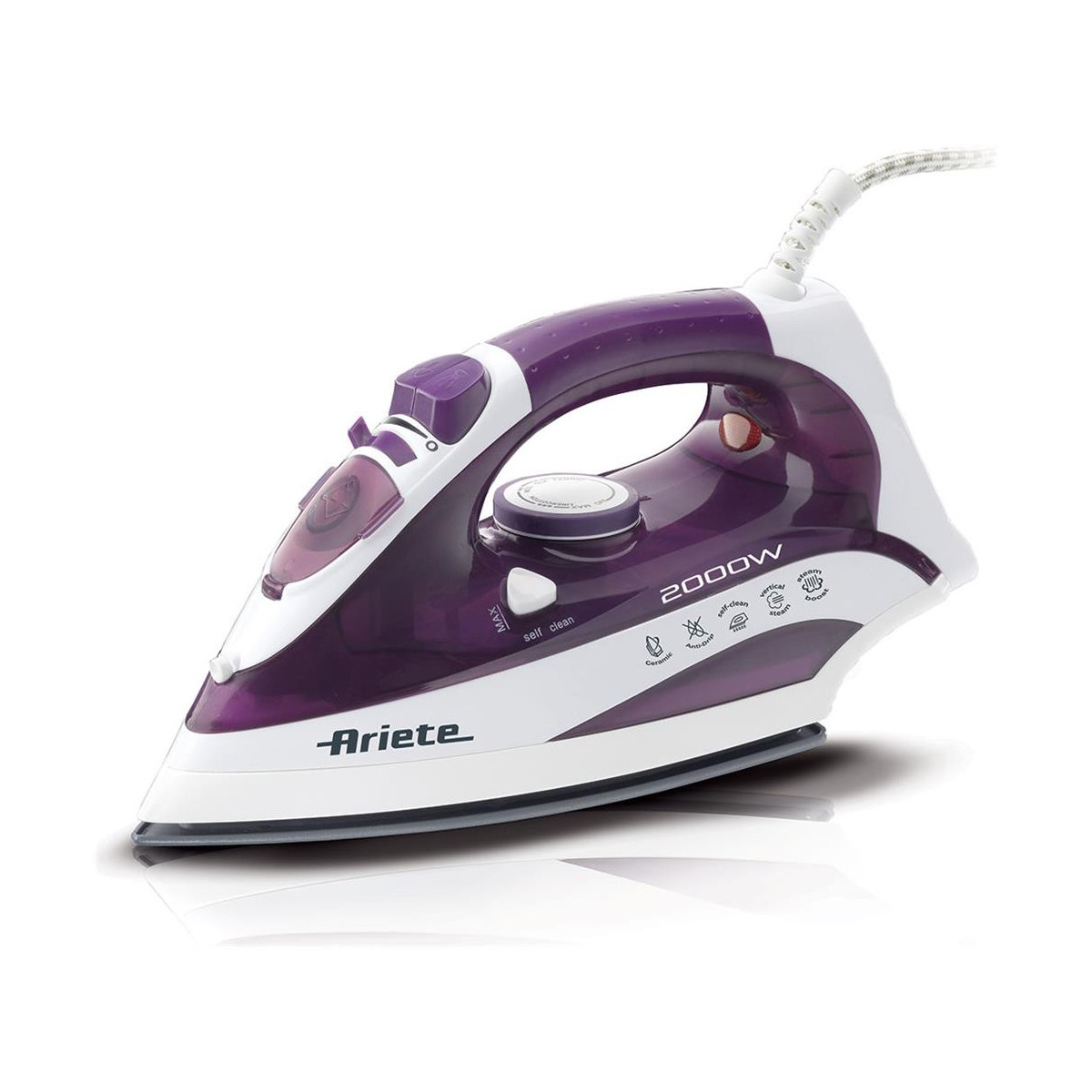 ARIETE STEAM IRON 2000 (6235) - FERRO DA STIRO - PIASTRA CERAMICA - COLPO VAPORE -2000W