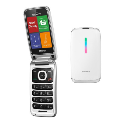 BRONDI CONTENDER (BIANCO) - TELEFONO CELLULARE SENIOR