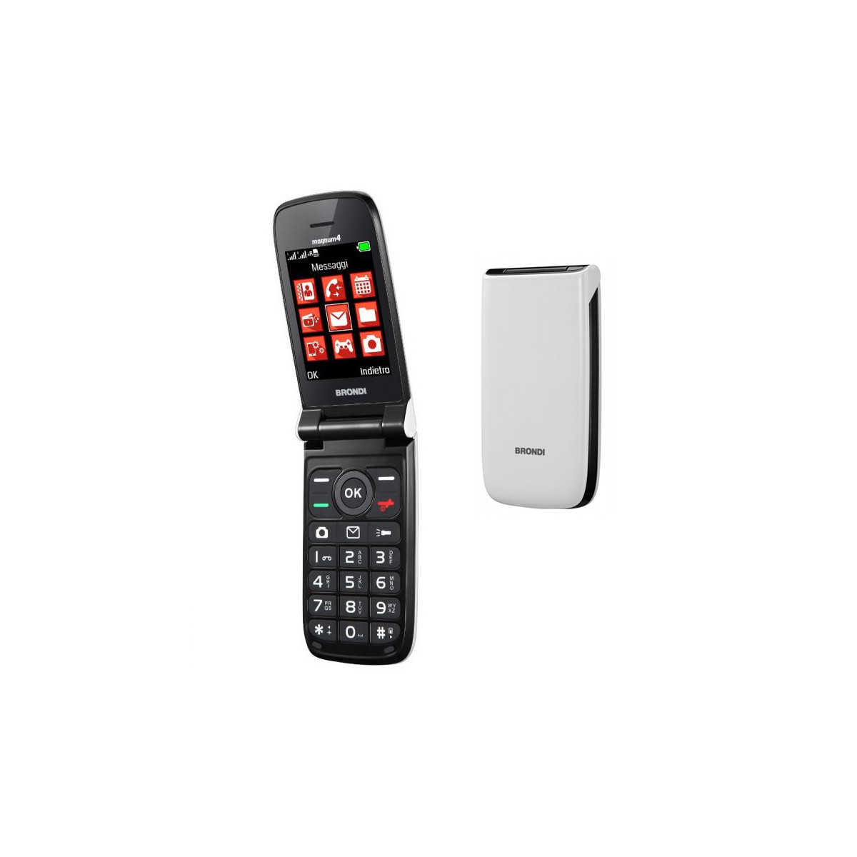 BRONDI MAGNUM 4 (BIANCO) - TELEFONO CELLULARE SENIOR