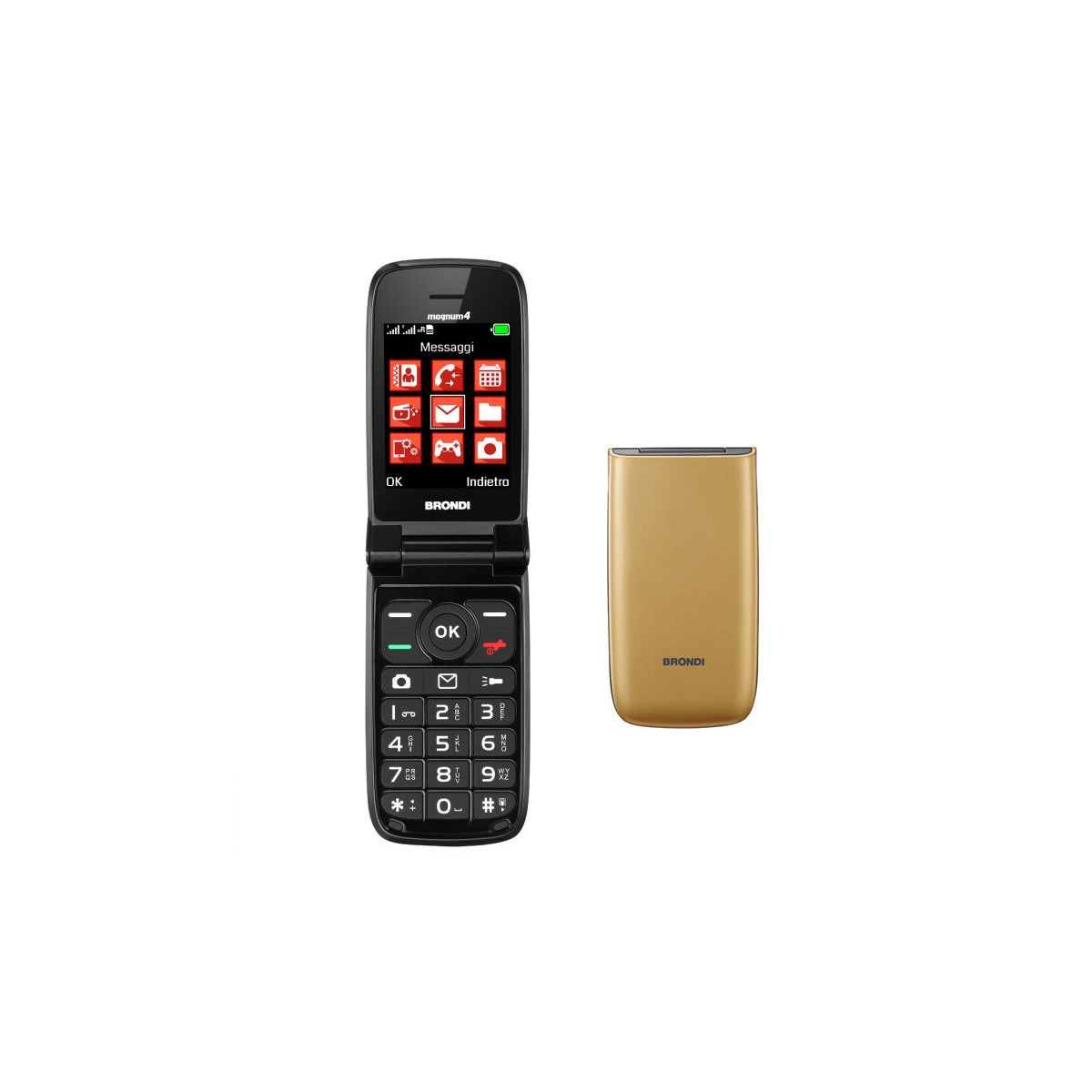 BRONDI MAGNUM 4 (ORO) - TELEFONO CELLULARE SENIOR