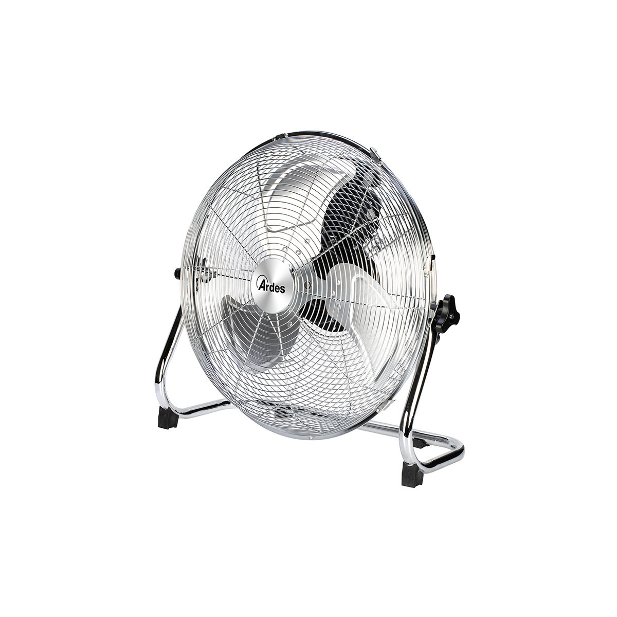 ARDES BOX CHROME 40 (AR5C40B ) - VENTILATORE DA PAVIMENTO IN METALLO 3 PALE DA 40CM 45 WATT 3 VELOCITA''