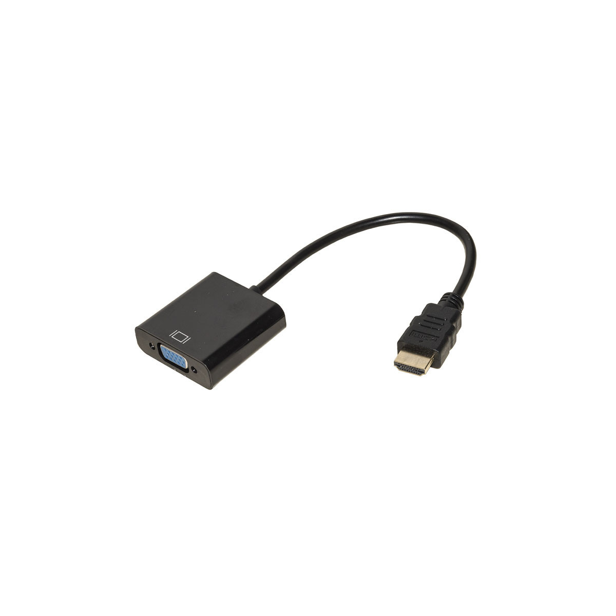 ADATTATORE LINK HDMI TIPO-A MASCHIO - VGA FEMMINA CON PRESA AUDIO 3.5MM - ADAT10