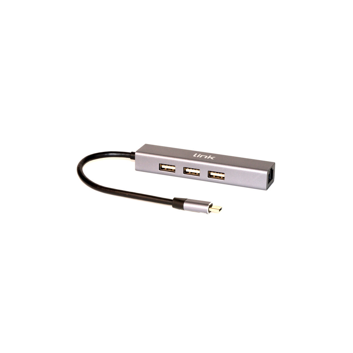 LINK LKADAT127 - ADATTATORE USB TYPE C - RJ45 + 3 PORTE USB 2.0