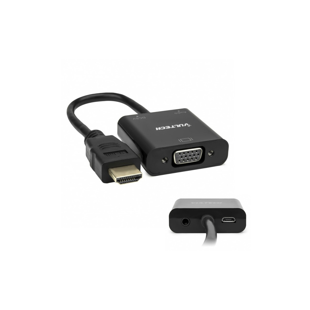 VULTECH SN21707 - ADATTATORE HDMI MASCHIO VGA FEMMINA CON AUDIO