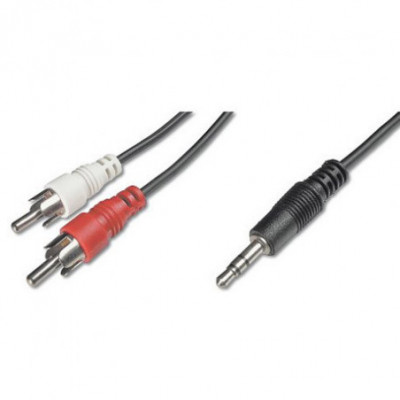 CAVO STEREO 1 CONNETTORE 3.5MM - 2 CONNETTORI RCA MASCHIO 1.5MT