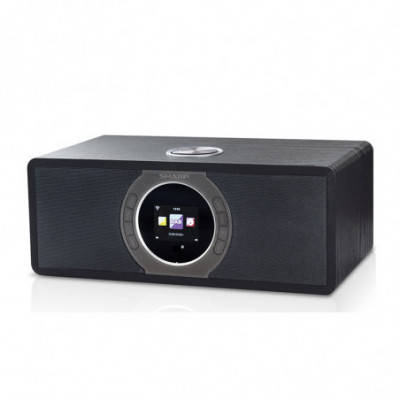 SHARP DR-I470(BK) - RADIO DIGITALE - DAB/DAB+/ WEB RADIO - BLUETOOTH - WI-FI - CHASSIS IN LEGNO - NERO