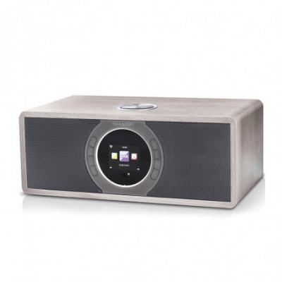 SHARP DR-I470(GR) - RADIO DIGITALE - DAB/DAB+/ WEB RADIO - BLUETOOTH - WI-FI - CHASSIS IN LEGNO - GRIGIO