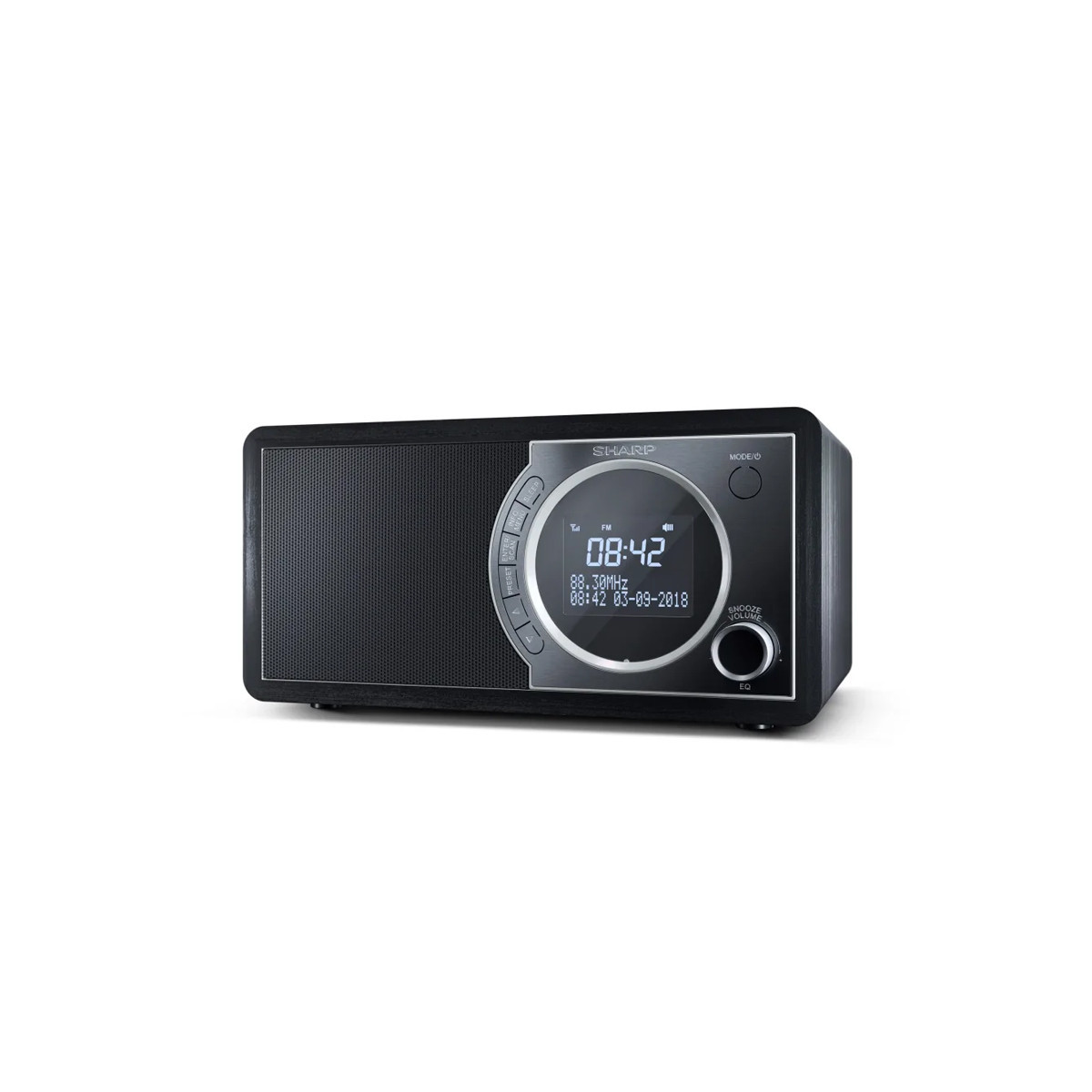 SHARP DR-450(BK) - RADIO DIGITALE - DAB/DAB+ - LCD MONOCROMATICO - 6W - BLUETOOTH - CHASSIS IN LEGNO - NERO