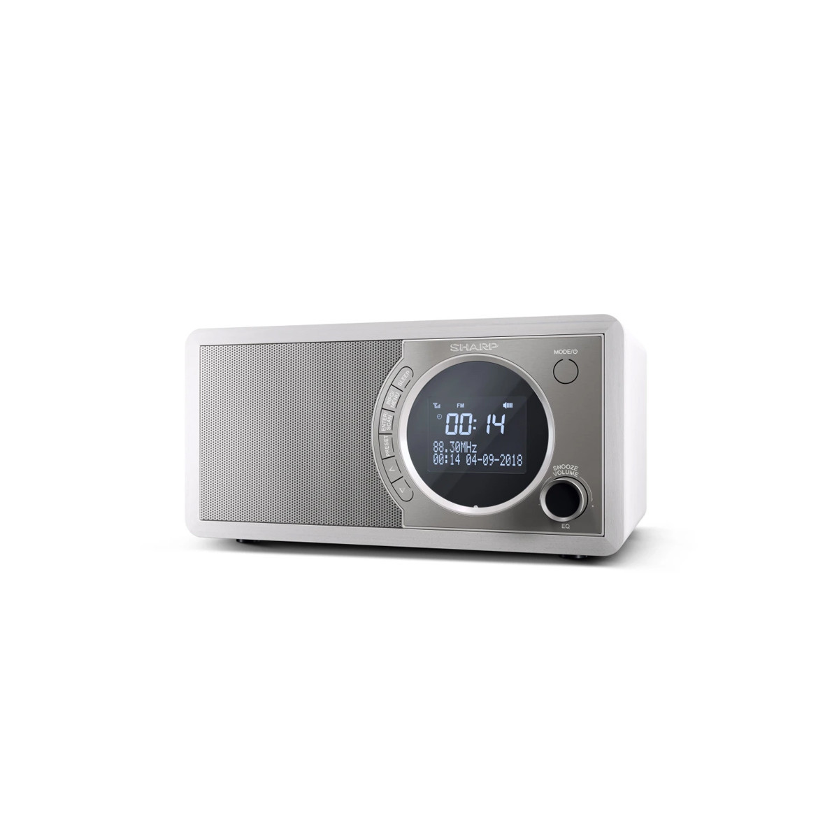 SHARP DR-450(WH) - RADIO DIGITALE - DAB/DAB+ - LCD MONOCROMATICO - 6W - BLUETOOTH - CHASSIS IN LEGNO - BIANCO