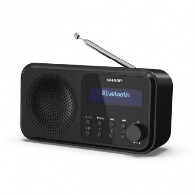 SHARP DR-P420(BK) - RADIO DIGITALE PORTATILE - DAB/DAB+ - LCD MONOCROMATICO - BLUETOOTH 5.0 - BLACK