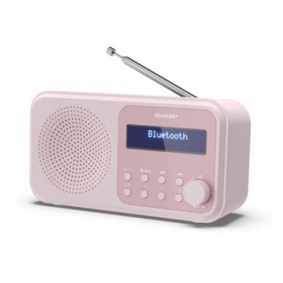 SHARP DR-P420(PK) - RADIO DIGITALE PORTATILE - DAB/DAB+ - LCD MONOCROMATICO - BLUETOOTH 5.0 - PINK