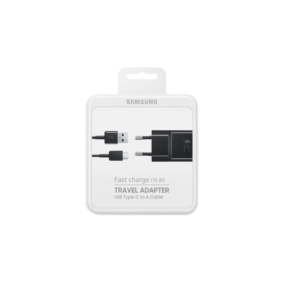 ALIMENTATORE SAMSUNG FAST EP-TA20EBECGWW 15W 2A TYPE-C BLACK