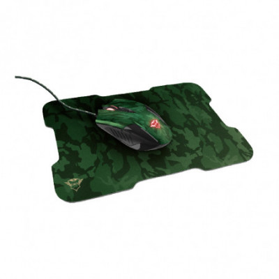 TRUST GXT781 RIXA (23611) - MOUSE GAMING CON LED + MOUSEPAD - CAMO FANYASY