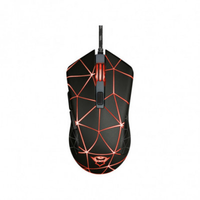 TRUST GXT133 LOCX (22988) - MOUSE GAMING 3200 DPI CON 6 PULSANTI CUSTOM E LED RGB