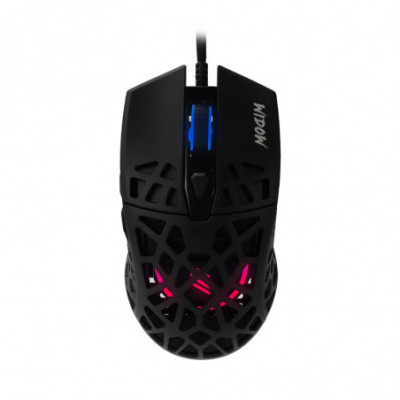 NOUA WIDOW - MOUSE GAMING CORDED - ILLUMINAZIONE LED RGB - 7 TASTI - REGOLAZIONE DPI PIXART 6 LIVELLI