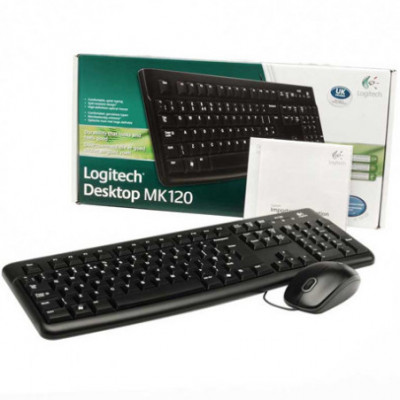 TASTIERA + MOUSE LOGITECH MK120 BLACK 920-002543