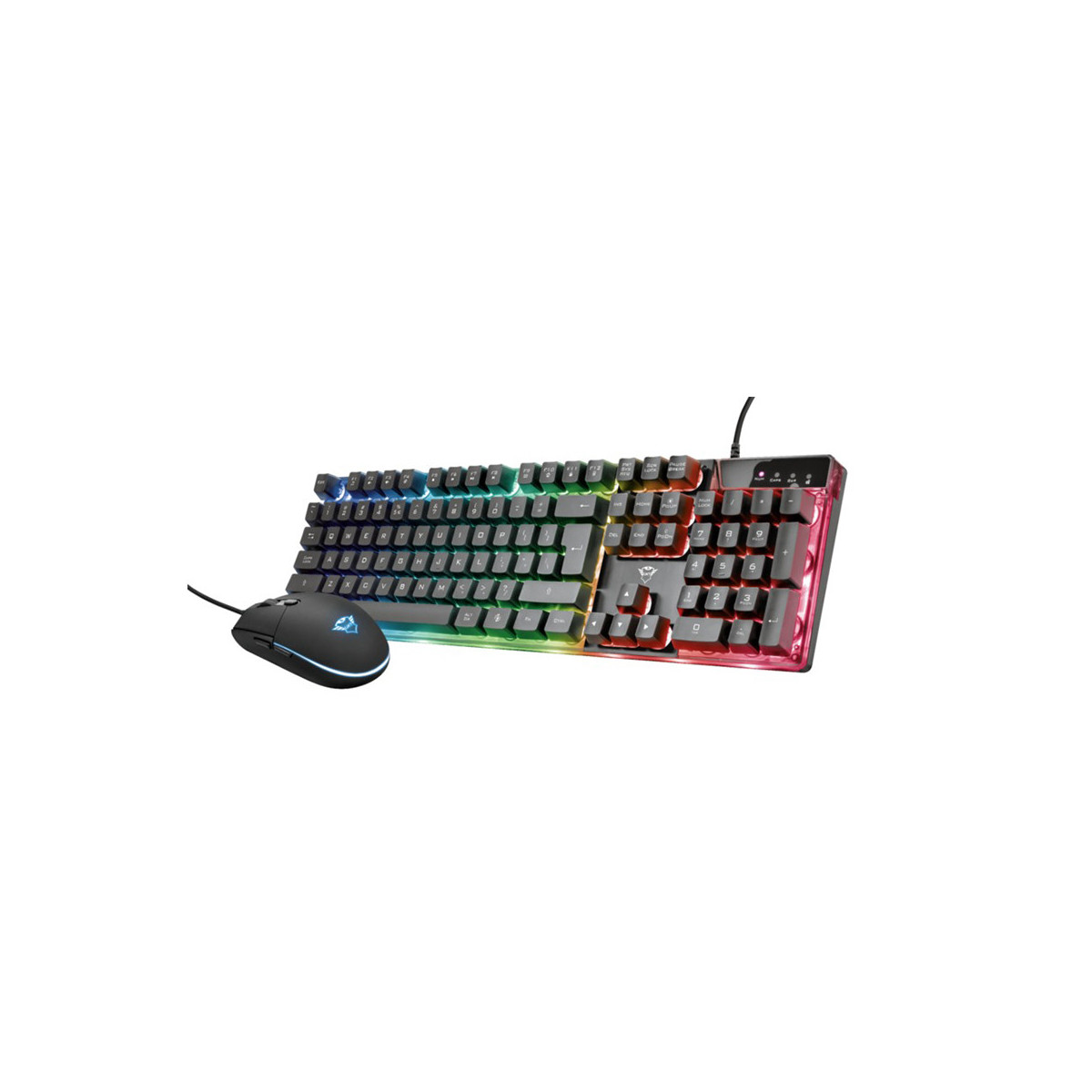 TRUST GXT 838 AZOR (23483) - KIT GAMING TASTIERA + MOUSE - LED RGB