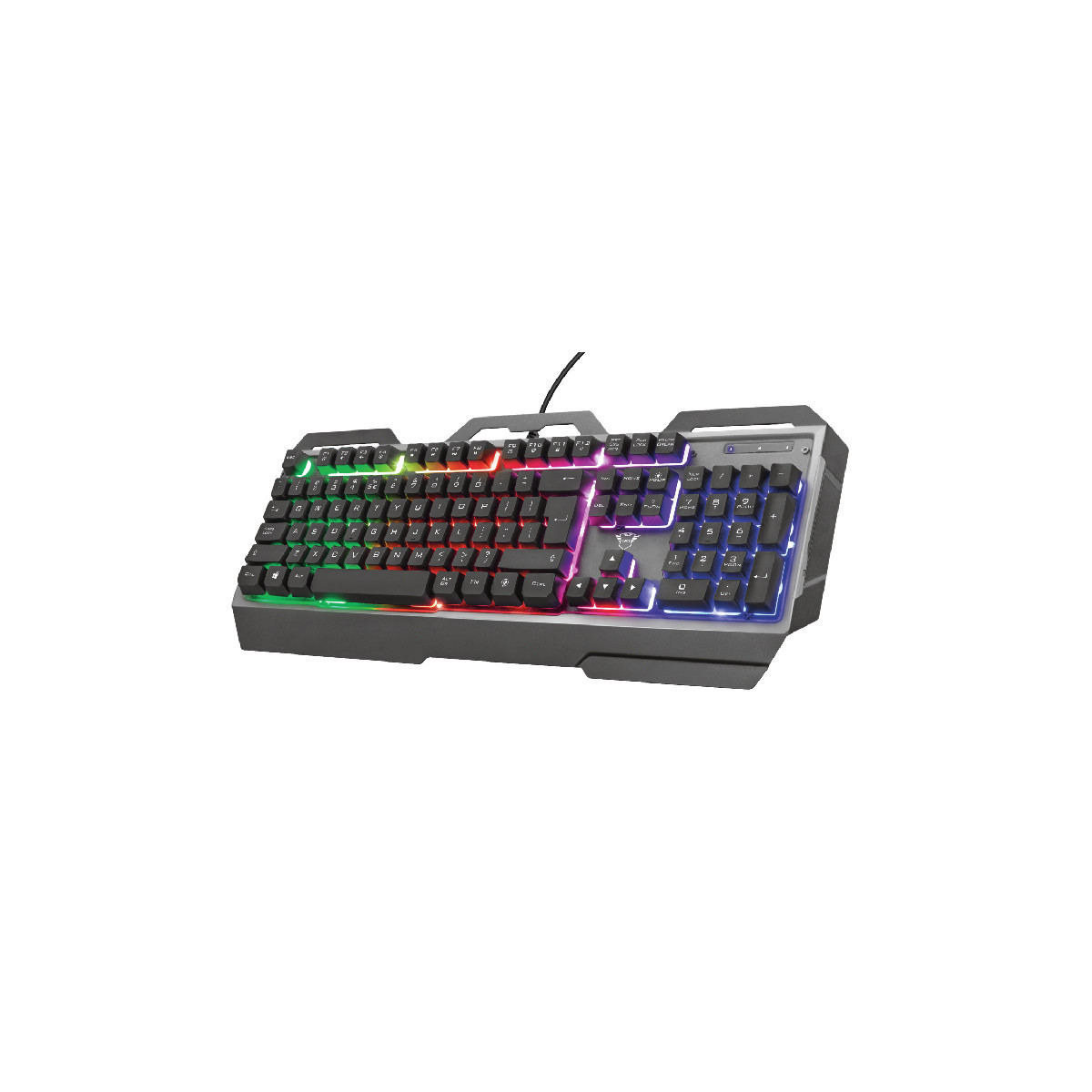 TRUST GXT 856 TORAC (23741) - TASTIERA GAMING WIRED CON LED RGB E PIASTRA IN METALLO