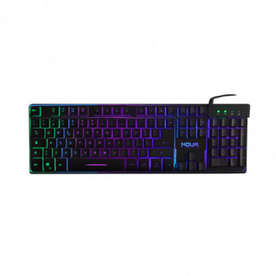 NOUA YELENA - TASTIERA GAMING A MEMBRANA - ILLUMINAZIONE RGB - 105 TASTI